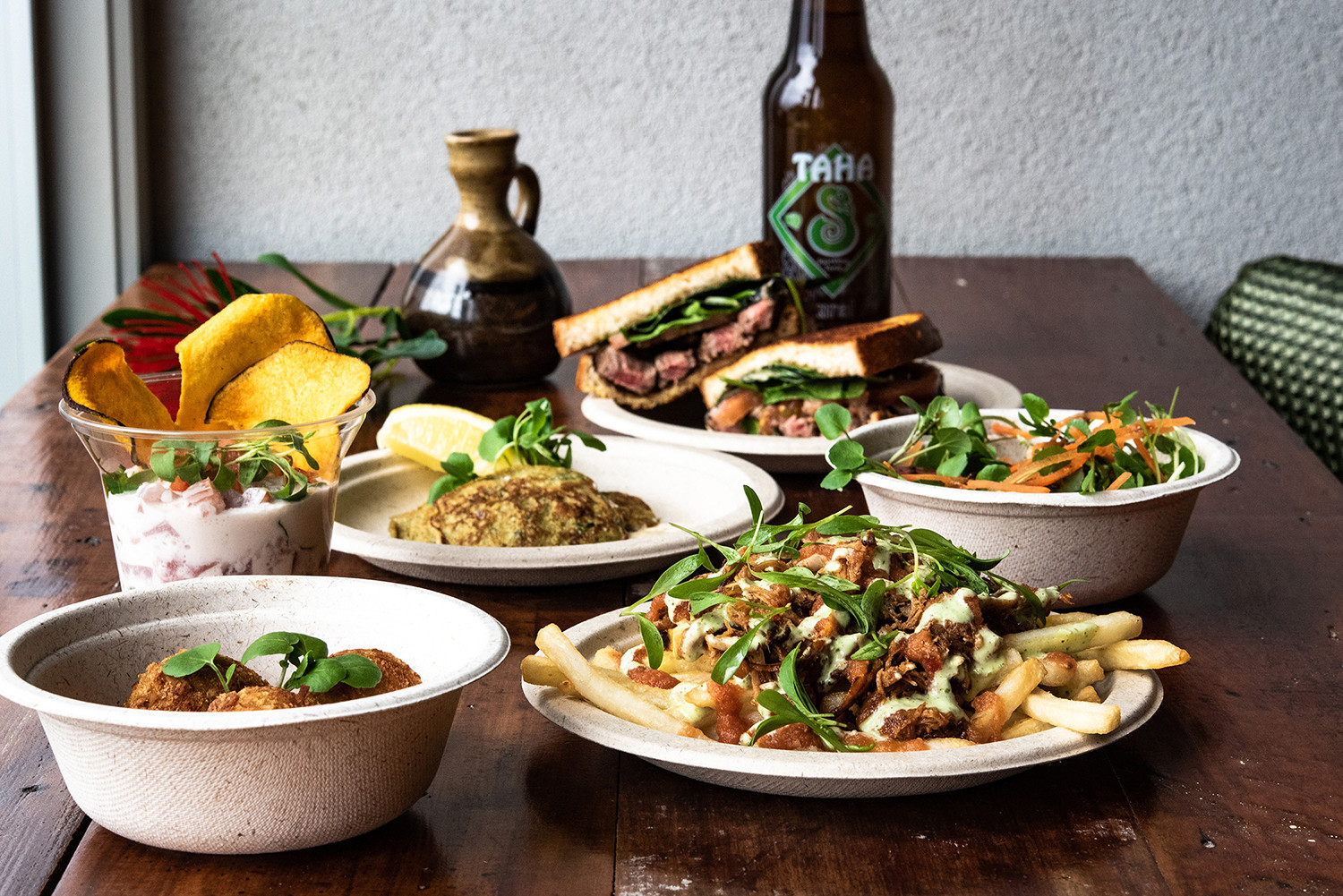 image of organic food on table